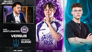 Premier match CDL  PARIS GENTLEMATES vs SURGE