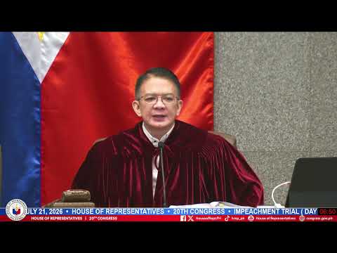 IMPEACHMENT TRIAL OF VP SARA DUTERTE ( DAY 8 )