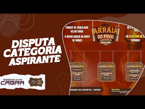 DISPUTA CATEGORIA ASPIRANTE| VAQUEJADA NACIONAL DE IBIAÍ / MG - 2025