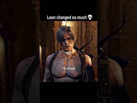 Leon Kennedy changed so much 💀 #shorts #residentevil