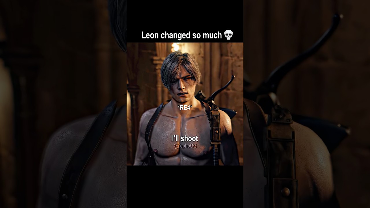 Leon Kennedy changed so much 💀 #shorts #residentevil