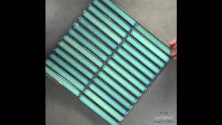 The Mosaic Factory Sevilla Kit-Kat Fingers mozaïektegel 2x14,5cm - Ocean Green Glossy