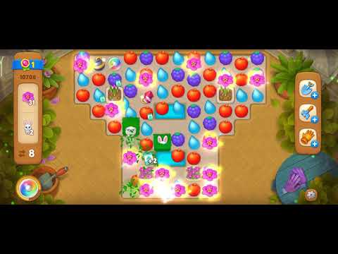 Gardenscapes level 10708 Normal level All boosters