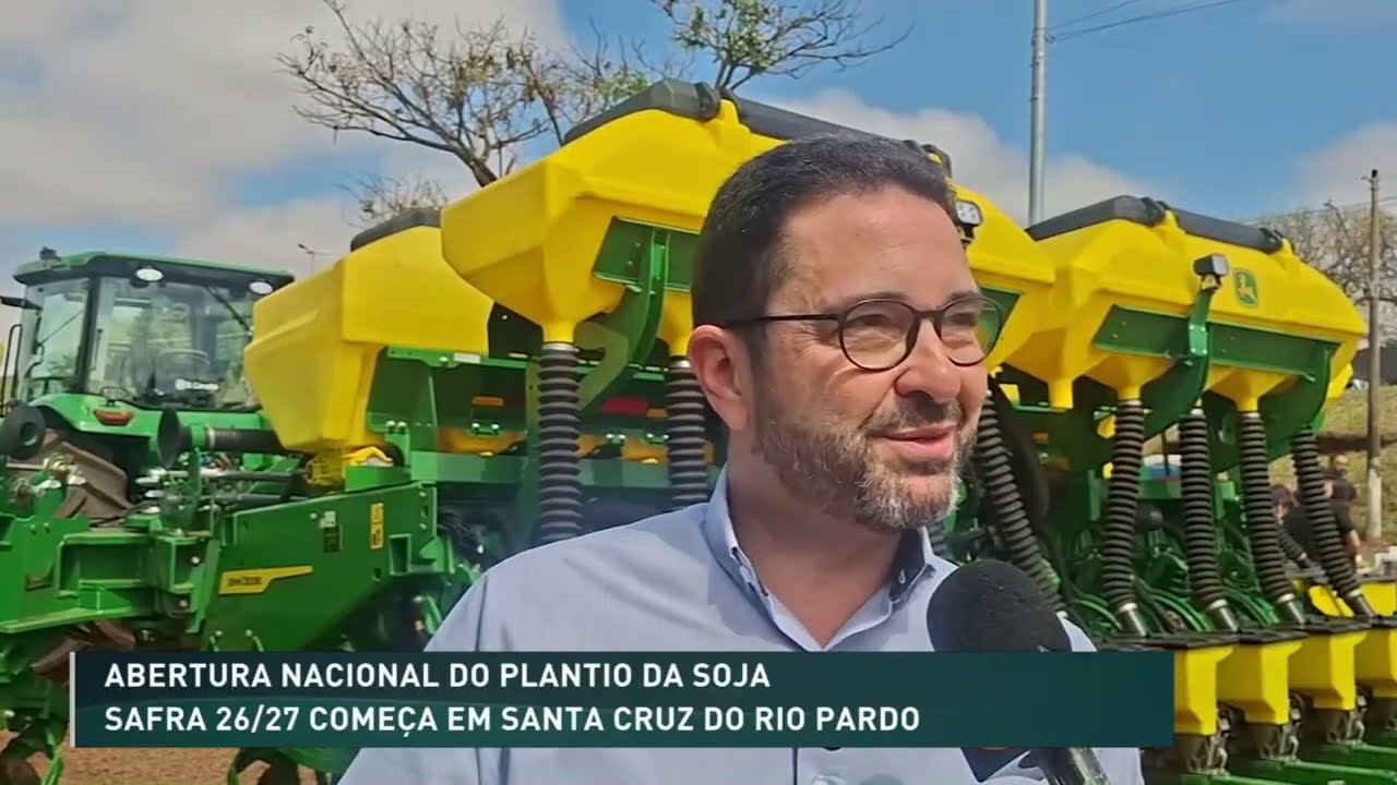 Abertura Nacional do Plantio da Soja: safra 26/27 começa em Santa Cruz do Rio Pardo