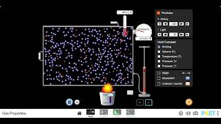 Gases Intro PhET Lab