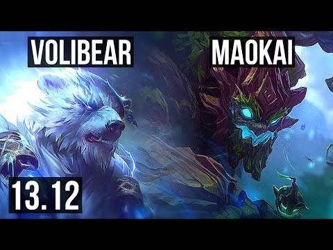 VOLIBEAR vs MAOKAI (TOP) | 800+ games, 1.2M mastery, 11/5/14, Rank 13 Voli | NA Grandmaster | 13.12
