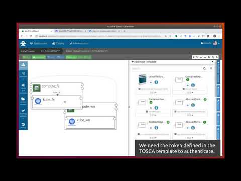 Visual Composition of Kubernetes cluster with Alien4Cloud and Deployment to the PaaS Orchestrator