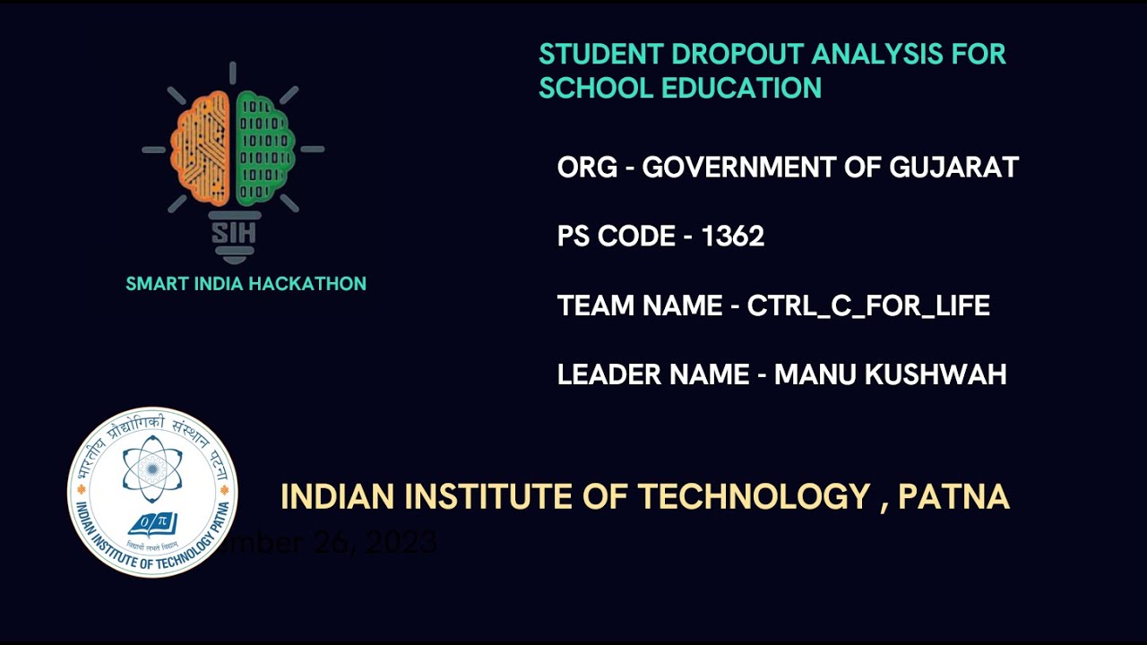 STUDENT DROPOUT ANALYSIS FOR SCHOOL EDUCATION