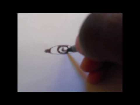 Stop-Motion/Speed-Drawing Tutorial on drawing Eyes