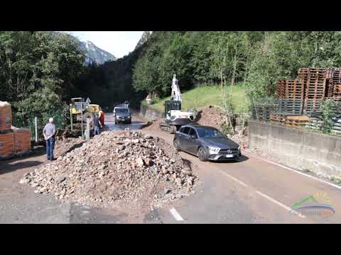 Fondra, il video della frana dal drone