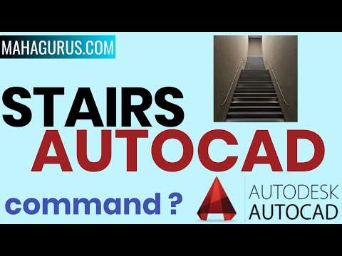 How to Make Simple Stair Ladder in Autocad- Stairs in...