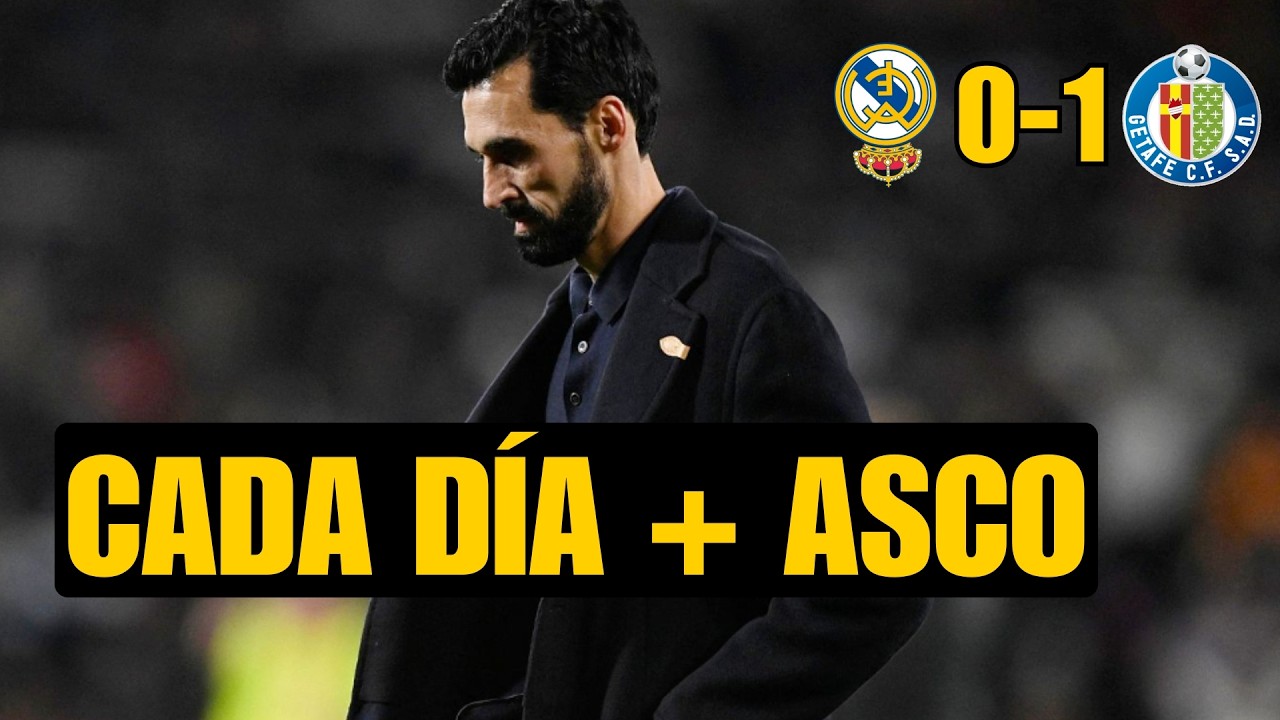 REAL MADRID 0-1 GETAFE: ES CLUB ES UNA PU** MIE***