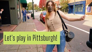 Back in Pittsburgh!! | Eating A Burrito, Shopping with Mom, and Getting Coffee | TRAVEL VLOG