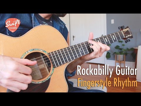 Rockabilly Fingerstyle Guitar Lesson - Chet Atkins, Scotty Moore Style