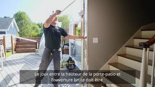 Vidéo installation porte-patio Inova