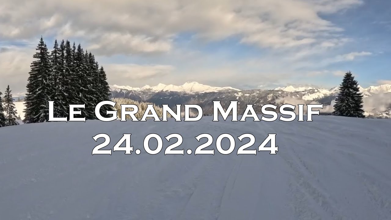 Grand Massif skiing 2024