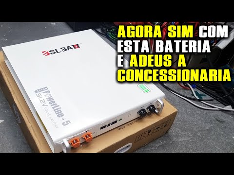 NOVA BATERIA LifePO4 BSLBATT 100Ah 8000 Ciclos e 100% Profundidade de Descarga