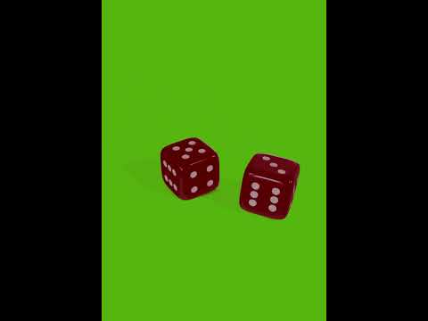 4K Green Screen Rolling Dice | Free Footage #shorts #shortsvideo  #diceanimation #rollingdice