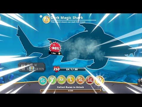 BUY DARK MAGIC SHARK 90% OFF (ONLY 170 GEMS) - Hungry Shark World