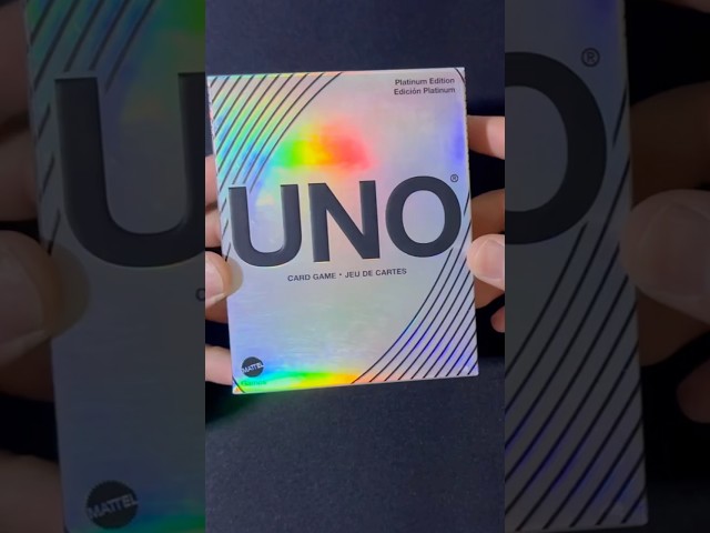 Vídeo relacionado con Mattel Games UNO Edición Platino Juego de Cartas coleccionables de Primera Calidad, para Noches en Familia, Noches de Juego, Viajes, acampadas y Fiestas, HPY61