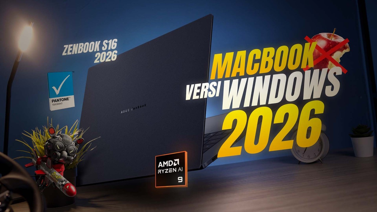 Laptop Windows Tapi Feel MacBook Pro 16? Bedah ASUS Zenbook S16 OLED UM5606GA