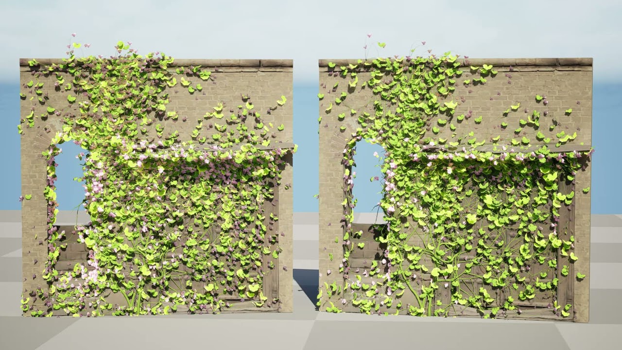 Pianta da muro di edera Kenilworth Modello 3D