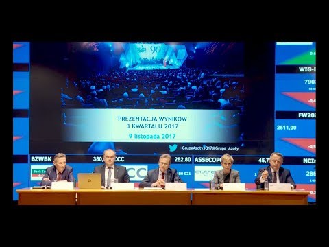 Grupa Azoty - Prezentacja wyników za III kwartał 2017 roku - zdjęcie