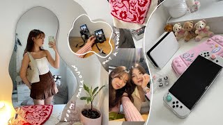 VLOG • room makeover, nintendo switch oled unboxing, out & about