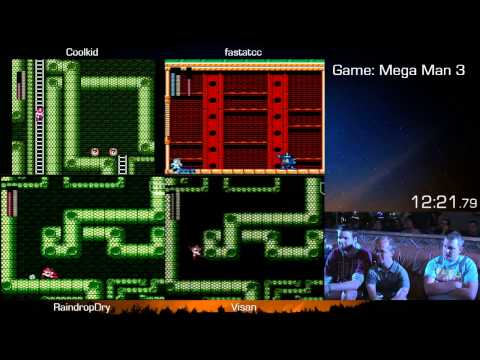 #DHS15 Mega Man 3 SpeedRunsLive race featuring Coolkid