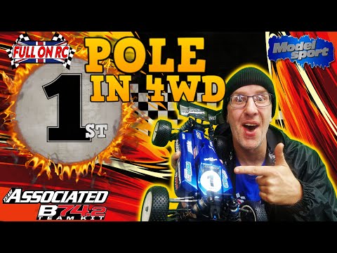This RC is a beast in the rain. First pole with the Associated RC10B74.2 4wd Radio Controlled Buggy.