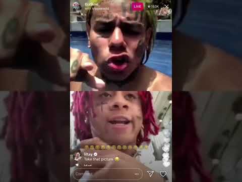 Tekashi 6ix9ine & Trippie Redd live on IG live with...