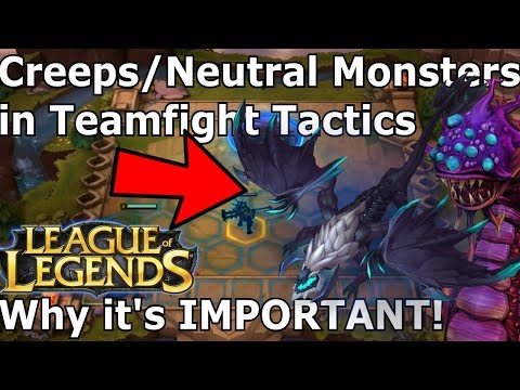 NEUTRAL MONSTER ROUNDS + ITEMS BEGINNER GUIDE  - Teamfight Tactics League of Legends lol