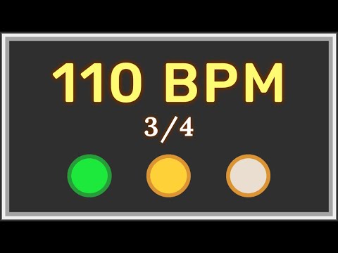 110 BPM 3/4 - Metronome with accent ⏳✔️