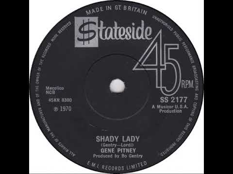 UK New Entry 1970 (178) Gene Pitney - Shady Lady