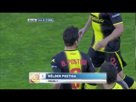 La Liga | Gol de Postiga de cabeza (0-1) en el Granada CF - Real Zaragoza | 21-10-2012 | J8