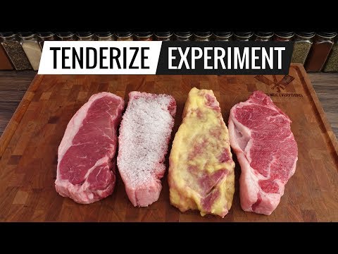 Steak TENDERIZING EXPERIMENT - What's the best way to TENDERIZE steaks?