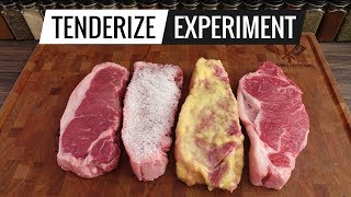 Steak TENDERIZING EXPERIMENT - What