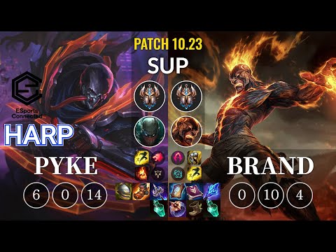 ESC Harp Pyke vs Brand Sup - KR Patch 10.23
