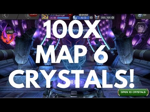 100X MAP 6 CRYSTALS! More Tier-2 Alpha Luck?
