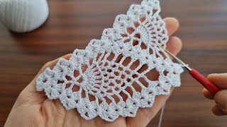 How to make crochet lace border ? tığ işi çok 