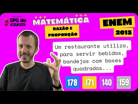 🐧 178. ENEM 2013 Razão e Proporção | Questão 👉🏻"Um restaurante utiliza, para servir" | Matemática