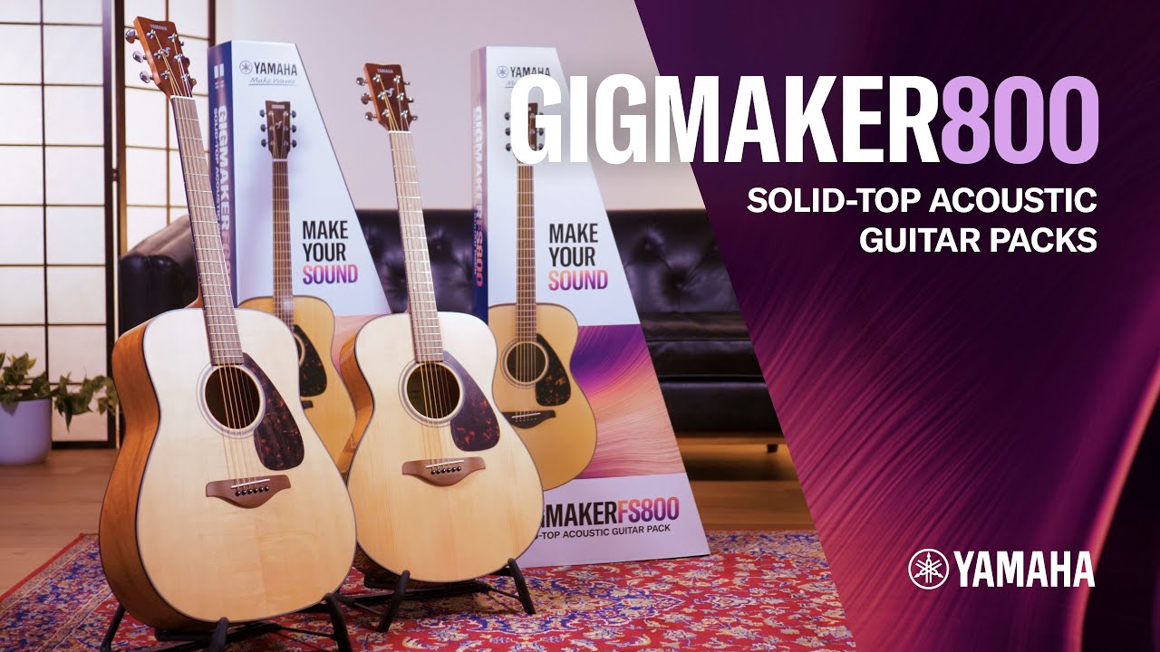 Yamaha Gigmaker FS800 Small Body Acoustic Guitar Package