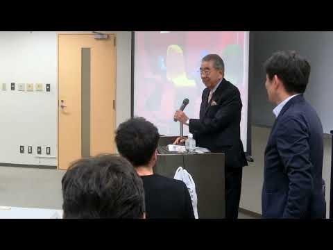 経営学科 ７＆I　鈴木敏文名誉顧問（神戸大学MBA講義（2019年）サプライズ登壇にカメラ持つ手が震えブレブレ（笑）
