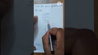 Find The Prime Factorization 480 - Maths / Division Method / Factors And Multiples / 🖋🖋🖋