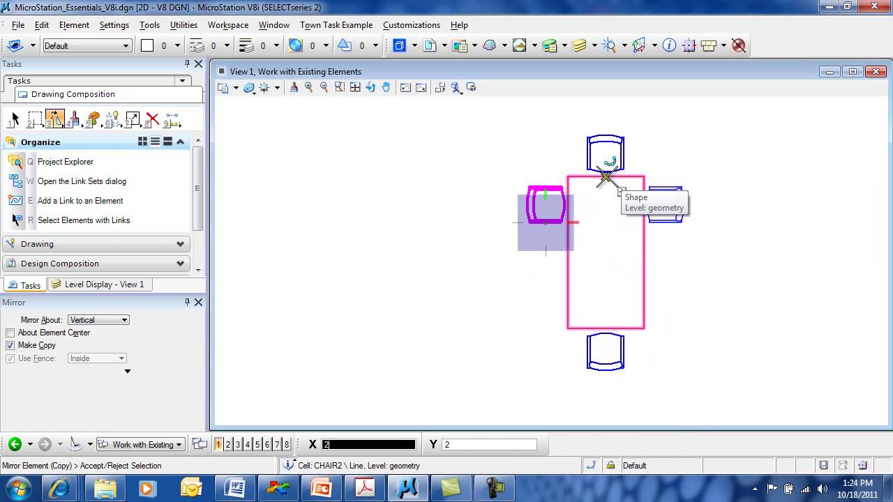 MicroStation Essentials Mirror