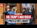 US Israel Iran War Trump S Senator Breaks Ex Marine S Hand For Protesting US Attacks In Middle East