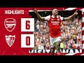 Arsenal Vs Sevilla (6 - 0) Extended Highlights Goals 2022
