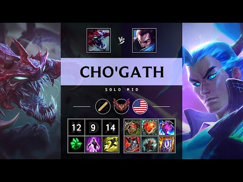 Cho'Gath Mid vs Yasuo - NA Grandmaster Patch 25.20