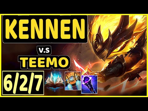 KENNEN vs TEEMO - 6/2/7 KDA TOP GAMEPLAY - BR Ranked GRANDMASTER