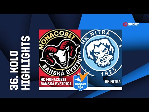 36. kolo: HC MONACObet Banská Bystrica - HK Nitra 5:2 (2:0, 2:2, 1:0)